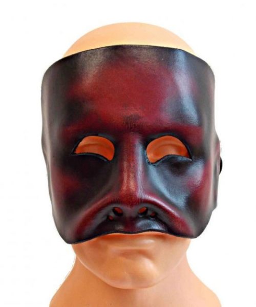 Kožená maska na tvár