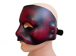 Kožená BDSM4YOU maska na tvár