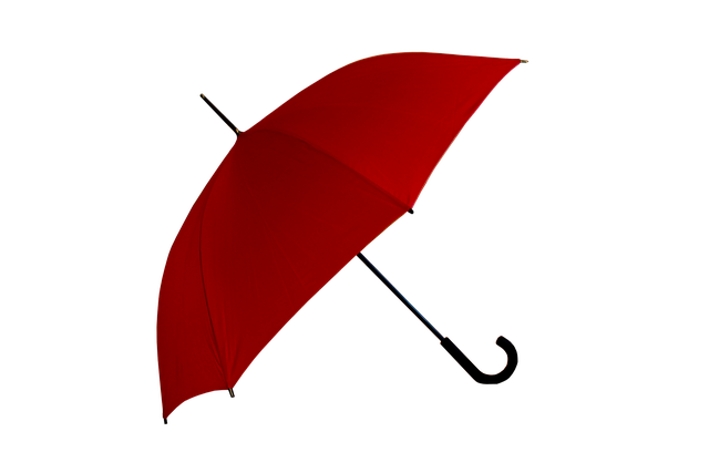 červený dáždnik
